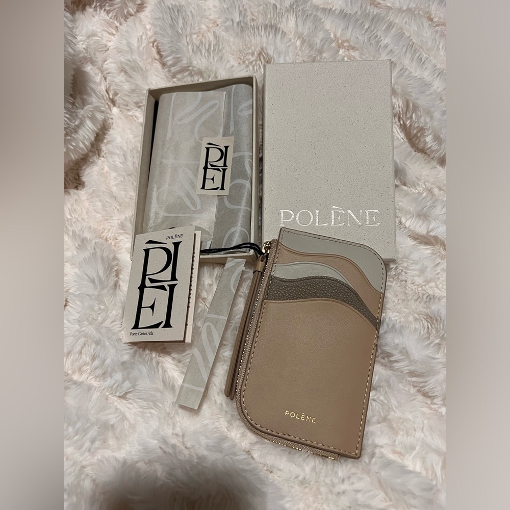 Brand New Polene Atla Card Holder “TAUPE”